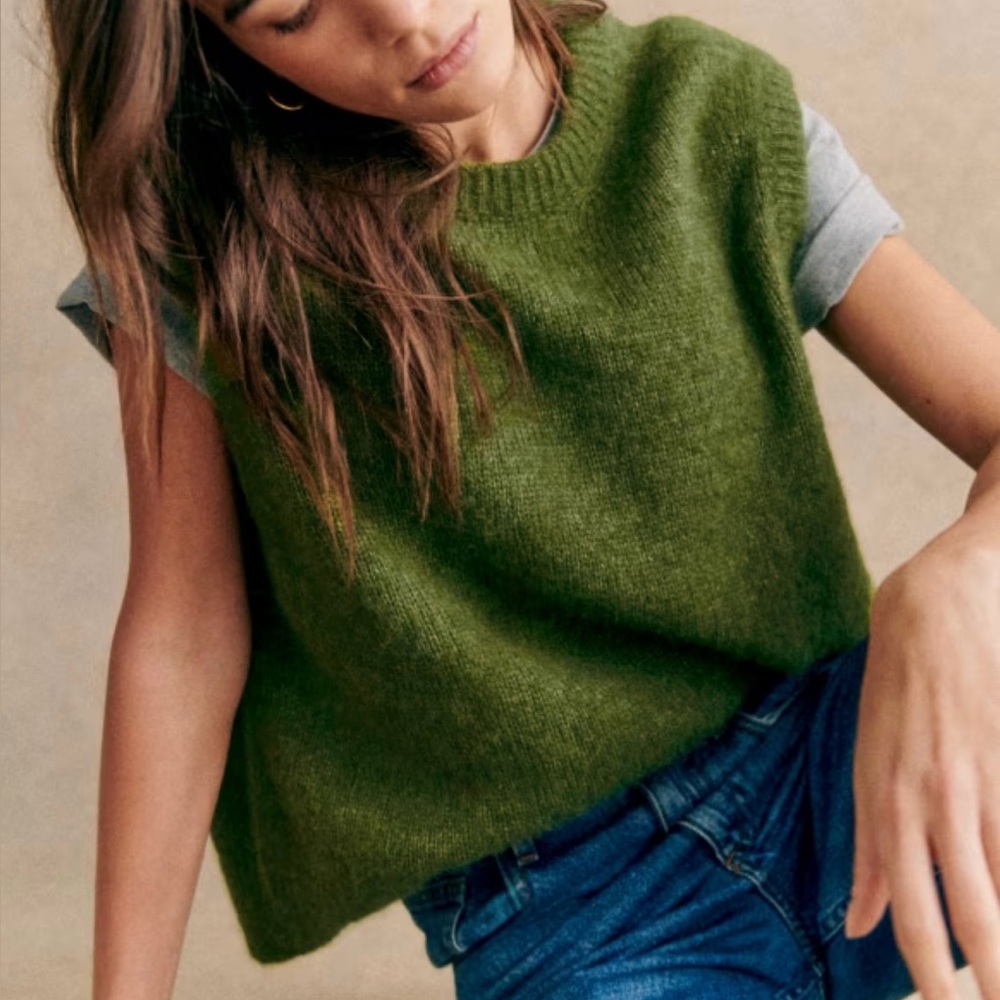 Sézane Green Samuel Jumper